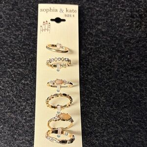 Sophia & Kate Gold and Silver Ring Set